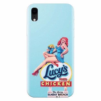 Husa silicon pentru Apple Iphone XR, American Vintage Restaurant Sign foto