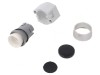 Comutator acționat prin apăsare 22mm negru