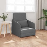 Sofa Pat Pe Pardoseală 2 &icirc;n 1 Gri &Icirc;nchis 65x80x83 cm Țesătură