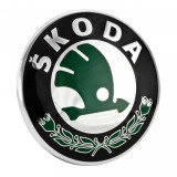 Emblema Skoda, montare pe spate, 87mm