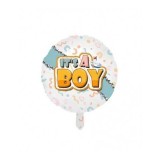 Balon Folie Rotund &quot;It&#039;s A Boy&quot; - 45x45 cm