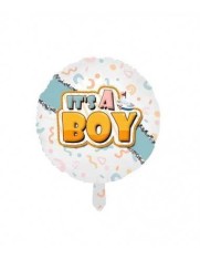 Balon Folie Rotund &quot;It&#039;s A Boy&quot; - 45x45 cm