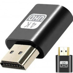 Adaptor-Emulator HDMI dummy 4K DDC EDID, pornire GPU fara monitor, folosit ca accelerator hardware pentru minat,