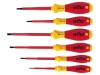 Kit Surubelnite WIHA Pozidriv Plata SoftFinish Electric, 6 Bucati - Set Profesional Izolat VDE