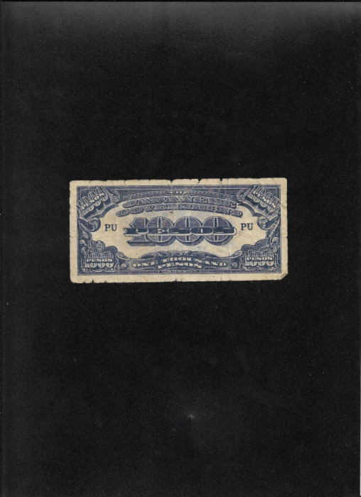 Rar! Filipine Philippines ocupatie japoneza 1000 pesos 1945 uzata