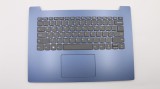 Carcasa superioara cu tastatura palmrest Laptop, Lenovo, IdeaPad 330-14IGM Type 81D0, 81G2, 5CB0R13873, AP185000320, AM13N000100, DG421, albastra, lay