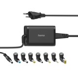 Incarcator universal de retea Hama pentru notebook, 15-19V/45W, 8 mufe, negru
