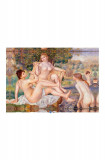 reproducere pe p&acirc;nză Pierre Auguste Renoir, Kąpiące się
