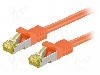 Cablu patch cord, Cat 6a, lungime 0.25m, S/FTP, Goobay - 91570