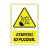 Indicator de avertizare Atenție! Explozibil