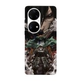 Husa compatibila cu Huawei P40 Pro model Eren attack on titan, Silicon, TPU, Viceversa, Transparent, Carcasa