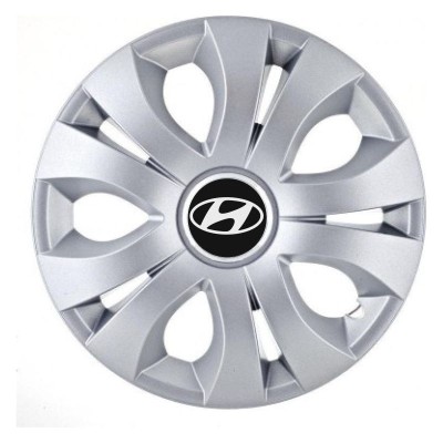 Set 4 Capace Roti Autohelix MSA&amp;reg; potrivite jantelor de 16 inch, Compatibil Cu Hyundai, model Top Gray foto