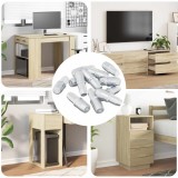 vidaXL Ușă de raft 12 pcs Argintiu 7 x 16 mm Fier 864605