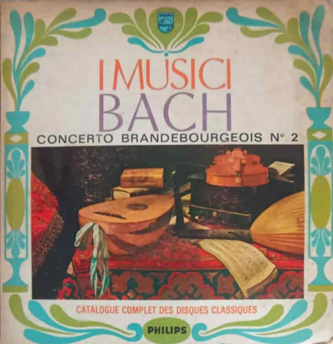 Disc vinil, LP. Concerto Brandebourgeois Nr. 2 En Fa Majeur, BWV 1047-I Musici, Bach