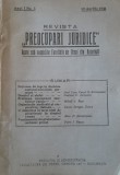 &quot;Preocupari juridice&quot; (revista 10 aprilie 1938)