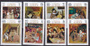 Ajman 1971 pictura MI 925-932 supratipar LIONS MNH, Nestampilat