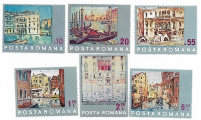 Romania (496) - Reproduceri de arta - Venetia, 1972, serie neobliterata foto