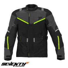 Geaca (jacheta) barbati pentru scuter - motocicleta Touring Seventy iarna model SD-JT83 culoare: negru/galben fluor Negru/galben fluor M