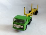 bnk jc Majorette Bernard Lime Semi Truck Log Trailer Fardier 1/100