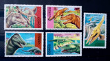 Cumpara ieftin CONGO 1993 ANIMALE PREISTORICE, FAUNA,FINOZAURI,REPTILE,Serie 5v. Nestampilata, Nestampilat