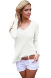 Cumpara ieftin BL966-2 Bluza casual cu decolteu in V si gluga