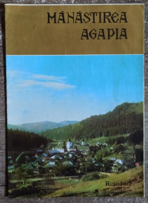 Manastirea Agapia// pliant prezentare din perioada comunista foto