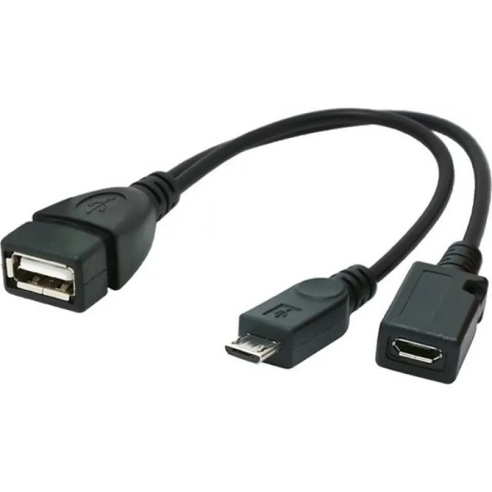 CABLU adaptor OTG GEMBIRD pt. smartphone Micro-USB 2.0 (T) la USB 2.0 (M) 15cm asigura conectarea telef. la o tastatura mouse HUB stick etc. port Micr
