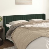 Gossi tablie de pat cu aripioare verde inchis 183x16x78/88 cm catifea