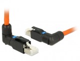 Conector de ansamblat RJ45 cat 6A pentru fir solid unghi, Delock 86295*