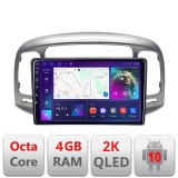 Navigatie Hyundai Accent 2006-2012 C-Accent Android Octa Core Ecran 2K QLED GPS 4G 4+32GB 360 KIT-accent+EDT-E409-2K CarStore Technology