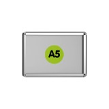 Avizier - Rama click Noki INTR-004, aluminiu, 148x210mm (A5)