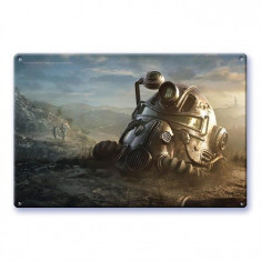 Poster Metalic Fallout76 Power Armor Wallart foto
