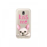 Husa Samsung Galaxy J3 (2017) Lemontti Silicon Art Pug Kiss