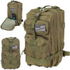 Rucsac Militar pentru Drumetii pe Munte, Volum 20 L, 5 Compartimente, Impermeabil, Culoare Verde, Hessa