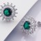 Cercei ARGINT FULG CU Zirconiu Verde arg195