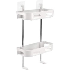 Raft depozitare multifunctional pentru toaleta 2 polite 58 x30cm, CSD