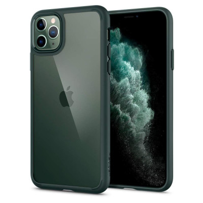 Husa Spigen Ultra Hybrid pentru Apple iPhone 11 Pro Verde foto