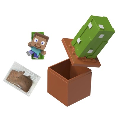 MINECRAFT MINI MODE SET EXPLORARE MINIERA CACTUS foto
