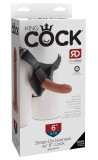 6 King Cock StrapOn Harness Cock Mulatru#