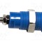 Conector banană 4mm 36A 1kV albastră nichelat MUELLER ELECTRIC