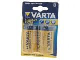 Baterie Alcalină 1.5V D Nere&icirc;ncărcabilă 2 Bucăți LONGLIFE, Varta
