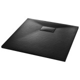 Cumpara ieftin Cadita de dus, negru, 90 x 90 cm, SMC