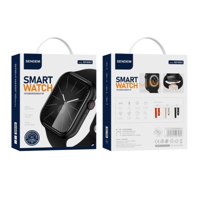 Smartwatch cu Ecran 2.01&amp;quot; HD, Apel Bluetooth, Ritm Cardiac, Oxigenare, 3 Curele Incluse foto