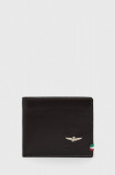 Aeronautica Militare portofel de piele barbati, culoarea maro