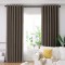 Set draperie din catifea blackout cu inele argintii, Madison, 200x215 cm, densitate 700 g/ml, Taupe, 2 buc