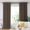 Draperie din catifea blackout cu inele negre, Madison, 150x210 cm, densitate 700 g/ml, Taupe, 1 buc