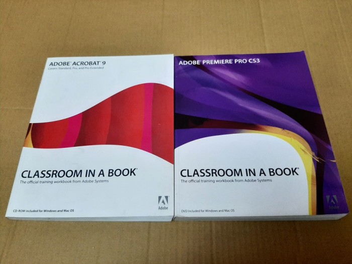 2 vol. editura Adobe Systems, colectia &quot;Classroom in a Book&quot; (Acrobat 9 / Premiere Pro CS3) - calculatoare, informatica, editare video
