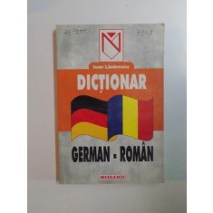 DICTIONAR GERMAN-ROMAN de IOAN LAZARESCU 1998