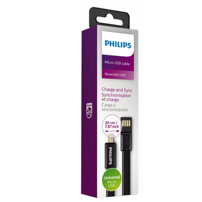 Cablu sincronizare date Micro USB - USB - Philips foto