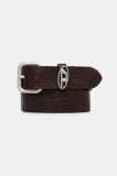 Diesel curea de piele OVAL D LOGO B-1DR OVAL D culoarea maro, X10314.PS681